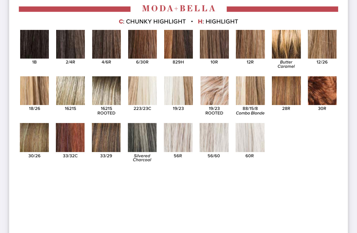 MODA BELLA OLIVIA LACE FRONT MONO PART